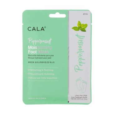 Cala Peppermint moisturizing foot masks 3 count, 3...