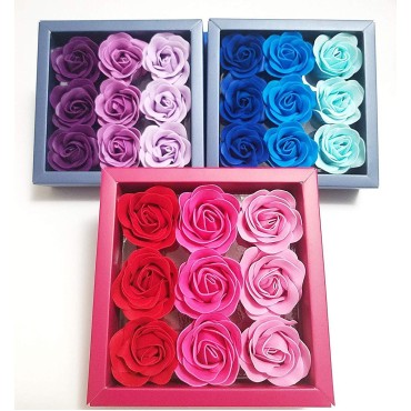 3 Boxes (27 Pcs Total) of Flora Scented Rose Flowe...