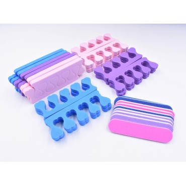 12 Pair Soft Two Tone Foam Toe Separators, Toe Spa...