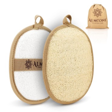 Almooni Premium Exfoliating Loofah Pad Body Scrubb...