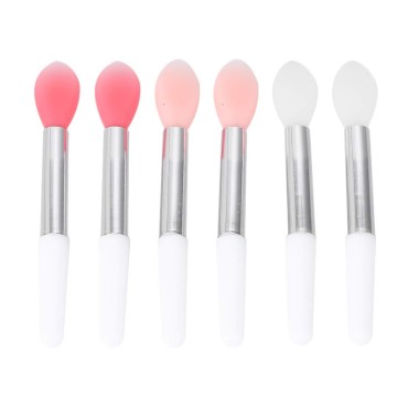 Lurrose 6pcs Silicone Lip Brushes Portable Single ...