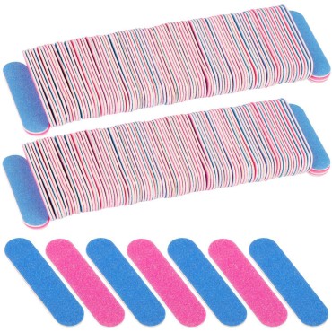 300 Pcs 2 Inch Mini Nail Files Double Sided Disposable Emery Boards Manicure Pedicure Tools(180/240 Grit)
