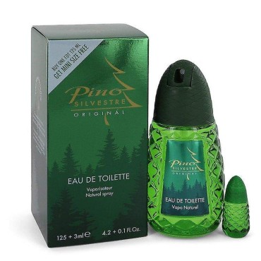 PINO SILVESTRE by Pino Silvestre Eau De Toilette Spray with free .1 oz Travel size Mini 4.2 oz Men
