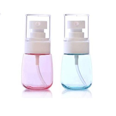 LASSUM 2 Pcs 30ml/1oz Mini Fine Mist Spray Bottles, Empty Clear Travel Containers Water Mist Sprayer for Cosmetic Skincare Lotion Perfumes