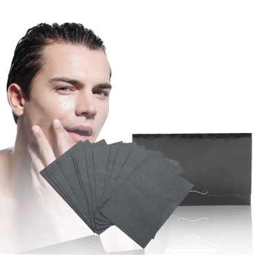 Oil Control Paper, 80Pcs/pack Men Blotter Face Oil Control Absorbing Paper Blotting Tissues, Oil Blotting Paper Sheets, Oil Absorbing Facial Sheets, Portable Blotting Papers for Face and Nose