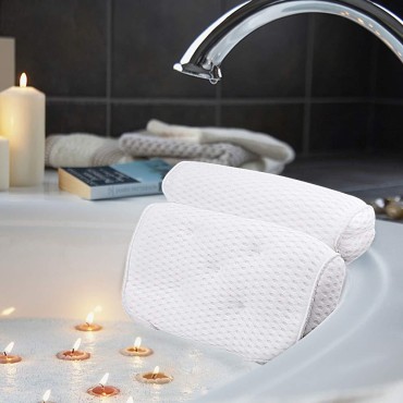 AmazeFan Bath Pillow, Bathtub Spa Pillow with 4D A...