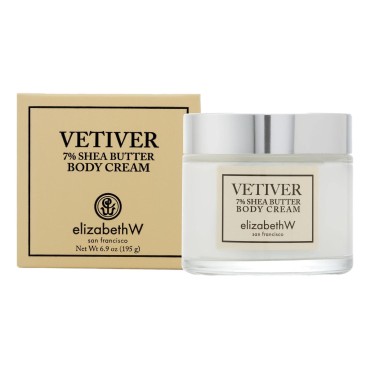 elizabeth W, Vetiver Body Cream, 6.9 Ounces