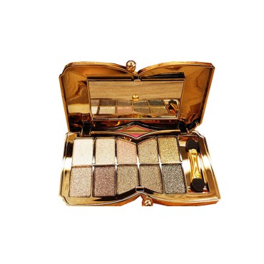 UIFCB Bernecy Glitter Eyeshadow Palette,10 Colors Sparkle Shimmer Eye Shadow Highly Pigmented Long Lasting Makeup Set Gold (Type 5), Small, Powder