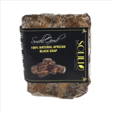 Smellgood African black soap 100% pure raw 5 lbs., 5 Pound