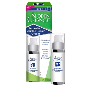 Sudden Change Intensive Wrinkle Repair Cream - Face Lotion For Deep Wrinkles - Clinically Proven & Recommended By Professionals - Collagen & Elastin Booster - Reduce Fine Lines & Wrinkles In 2 Weeks, 0.5 Oz