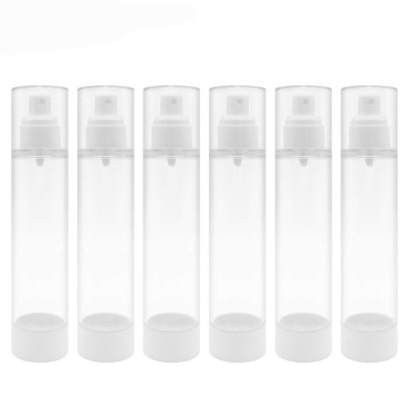 TrendBox 120ml / 4oz Airless Spray Bottle Refillable Travel Container for Cosmetic Makeup Water - 6 Pack