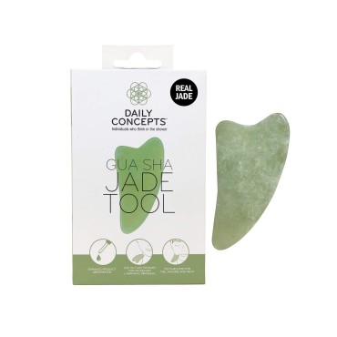 DAILY CONCEPTS Gua Sha Jade Facial Tool, 1 Count...