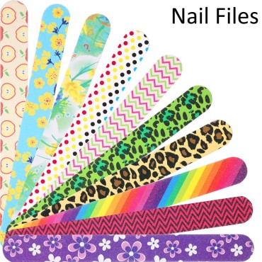 20 Pieces Nail File Emery Boards Nail Buffer File Nail Tools for Women Girls