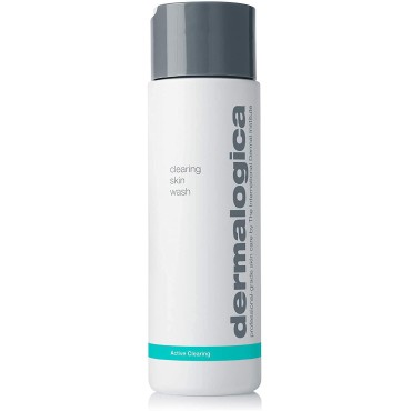 Dermalogica Clearing Skin Wash (8.4 Fl Oz) Anti-Aging Acne Face Wash - Natural Breakout Clearing Foam with Salicylic Acid and Tea Tree Oil