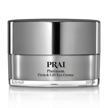 PRAI Beauty Platinum Firm and Lift Eye Creme - Tightening and Firming Eye Cream - Anti-Aging Under Eye Cream - Irritation Free - 0.5 Oz
