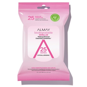 Almay Makeup Remover Cleansing Towelettes, Biodegr...