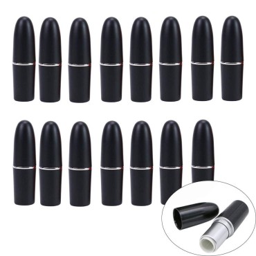 VinBee 15Pcs Black Bullet Empty Lip Balm Lipstick ...
