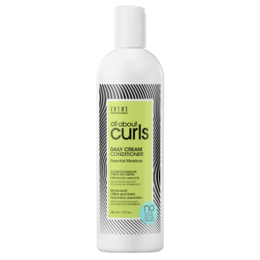All About Curls Daily Cream Conditioner | Essential Moisture | Strengthens | 3X Resistance to Breaking | All Curly Hair Types | Cruelty Free | Sulfate Free | 15 Fl Oz