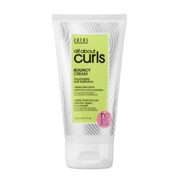 All About Curls Bouncy Cream Styling | Touchable Soft Definition | Define, Moisturize, De-Frizz | All Curly Hair Types | Vegan & Cruelty Free | Sulfate Free | 5.1 Fl Oz