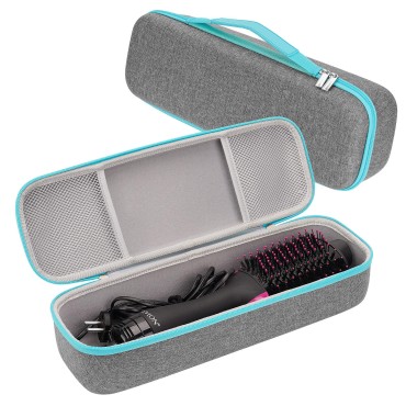 Brappo Hard Travel Case for One-Step Hair Dryer & Volumizer& Styler (Gray)
