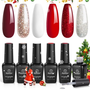 Beetles Candy Cane Gel Nail Polish Christmas Gift ...