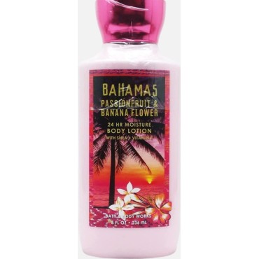 Bath & Body Works Bahamas Passionfruit & Banana Flower Lotion - 8 Fl Oz Vitamin E Enriched Moisturizer for All Skin Tones