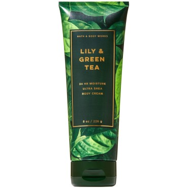 Bath and Body Works Lily and Green Tea Ultra Shea Body Cream 8 Ounce 2019 Collection
