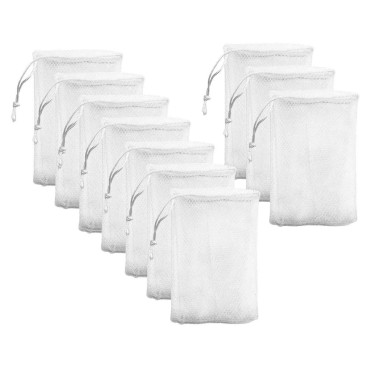 12Pcs Exfoliating Mesh Soap Saver Pouch Bag Soap F...