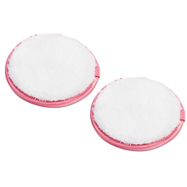 Hollywood Fashion Secrets Microfiber Makeup Remover Pads, Dermatologists Tested, Washable, Reusable Facial Cleansing Pads - 2 puffs in 1 pack
