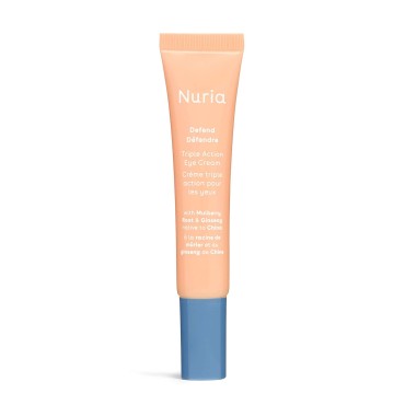 Nuria - Defend Triple Action Eye Cream for Dark Circles, Puffiness and Fine Lines, Nourishing Under Eye Cream with Ginseng and Mulberry Root, 15mL/0.5 fl oz
