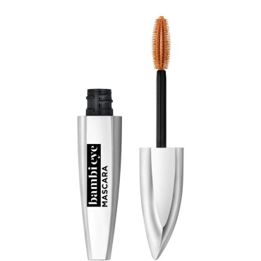 L’Oréal Paris Makeup Bambi Eye Mascara, Lasting Volume, Length & Lift, Doe-eye Definition, No Clumping, Washable, Blackest Black 0.21 Fl Oz
