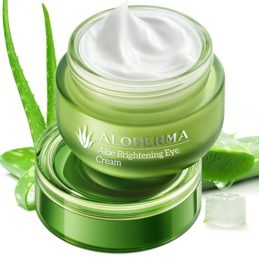 Aloderma Brightening Eye Cream with 87% Organic Al...