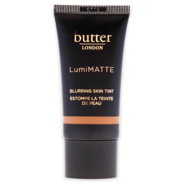 butter LONDON LumiMatte Blurring Lightweight Skin Tint, Brightens Skin Tone, Light to Medium Coverage, Cruelty-Free, Oil-Free, Vegan, Deep