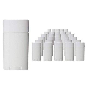 12Pcs 4.5g Oval Lip Balm Tubes White Plastic Empty...