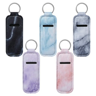 Beautyflier Clip-on Sleeve Chapstick Pouch Keychai...