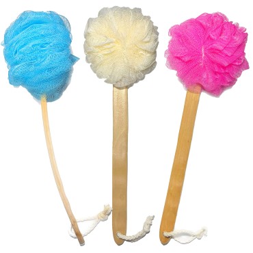 3 PACK Exfoliating Loofah luffa loofa Bath Back Br...