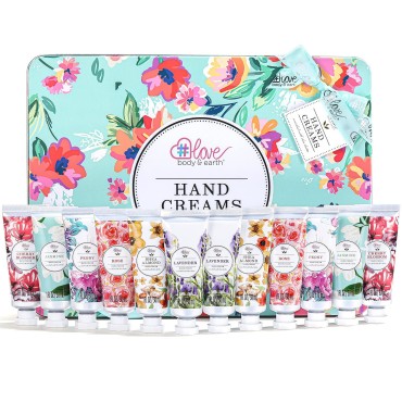 Hand Cream Set, Pack of 12 Hand Lotion Gift Set for Women, Hand Cream Enriched with Shea Butter to Nourish Dry Hands, Hand Lotion Gift Packs, Travel Size Lotion, Best Gifts for Women