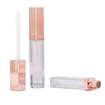 NATUWORLD 6PCS 5ml/0.17oz Empty Lip Gloss Tubes Containers with Brush Applicator and Rose Gold Lid Lip Balm Bottle Pipe Containers for DIY Lipstick Samples Lip Oil