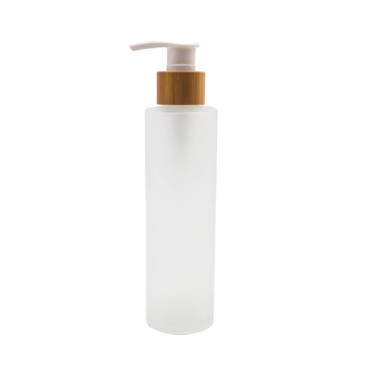 1 PC 150ml/5oz Glass Lotion Bottles with Bamboo Pu...