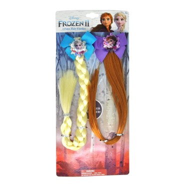 Frozen 2 BFF Anna and Elsa 2 Pack Faux Hair Standard