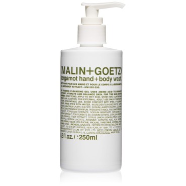 Malin + Goetz Essential Bergamot Hand + Body Wash-purifying, hydrating hand + body wash for men + women. for all skin types, even sensitive. No stripping or irritation. Cruelty-free + vegan 8.5 Fl oz