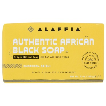 Alaffia Charcoal Reishi Authentic African Black So...