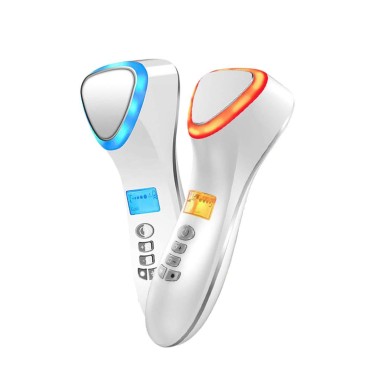 Beauty Hot and Cool Cold Skin Care Facial Massager...
