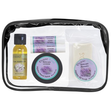 4 Item Lavender Jojoba Oil Skincare Travel Pack. 1...