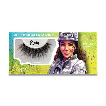 Rude - Luxe 3D Premium Faux Mink Lashes - Inspirat...