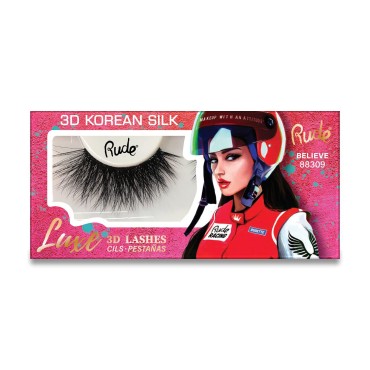 Rude - Luxe 3D Korean Silk Lashes - Believe...