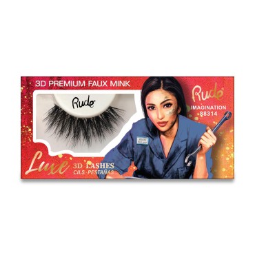 Rude - Luxe 3D Premium Faux Mink Lashes - Imaginat...