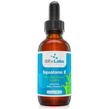 Pure Plant-Based Squalane Oil Boosted with Vitamin E (LARGE 2 oz) - Organic ECOCERT/USDA Certified Squalane Derived from Sugarcane - Best Moisturizer For Face, Body, Skin & Hair - 2 fl oz / 60 ml