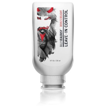 Billy Jealousy Devils Delight Beard Control Leave In Beard Conditioner for Men with Aloe Leaf Juice and Jojoba Seed Oil, Softens Hair and Skin, Light Hold with Matte Finish, 8 Fl Oz