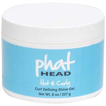 Phat Head Hot & Curly curl defining shine gel 8oz